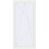 Pricing Tilt-and-Turn 1000x2200 mm REHAU BRILLANT DESIGN RAL 9016 Traffic white two-sided