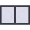 Pricing Tilt-and-Turn 2300x1500 mm REHAU OPTIMUM EURO-DESIGN 70 ANTHRACITE_GREY_STRUKTURAL two-sided