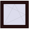 Pricing Tilt-and-Turn 880x850 mm REHAU ENERGY-SAVING SYNEGO MD CHOCOLATE_BROWN two-sided