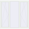 Pricing Tilt-and-Turn 2050x2000 mm REHAU OPTIMUM EURO-DESIGN 70 RAL 9016 Traffic white two-sided