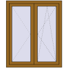 Pricing Tilt-and-Turn 1000x1200 mm REHAU BRILLANT DESIGN LIGHT_OAK two-sided