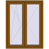 Pricing Tilt-and-Turn 1000x1300 mm REHAU ENERGY-SAVING SYNEGO MD GOLDEN OAK external