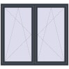 Pricing Tilt-and-Turn 1700x1550 mm REHAU OPTIMUM EURO-DESIGN 70 ANTHRACITE_GREY_STRUKTURAL external