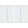Pricing Tilt-and-Turn 2500x1540 mm REHAU BRILLANT DESIGN RAL 9016 Traffic white two-sided