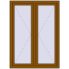 Pricing Tilt-and-Turn 1100x1500 mm REHAU OPTIMUM EURO-DESIGN 70 GOLDEN OAK two-sided