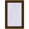 Pricing Tilt-and-Turn 800x1200 mm REHAU OPTIMUM EURO-DESIGN 70 DARK_OAK two-sided