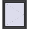 Pricing Tilt-and-Turn 850x1000 mm REHAU OPTIMUM EURO-DESIGN 70 ANTHRACITE_GREY_GLATT two-sided