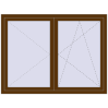 Pricing Tilt-and-Turn 1600x1200 mm REHAU OPTIMUM EURO-DESIGN 70 WALNUT external