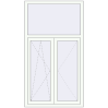 Pricing Tilt-and-Turn 1000x1800 mm REHAU OPTIMUM EURO-DESIGN 70 RAL 9016 Traffic white two-sided