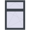 Pricing Tilt-and-Turn 1099x1600 mm REHAU OPTIMUM EURO-DESIGN 70 ANTHRACITE_GREY_STRUKTURAL two-sided