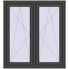 Ustalenie cen Okna skrzydłowe 1050x1145 mm REHAU ENERGY-SAVING SYNEGO MD BASALT_GREY dwustronny