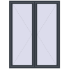 Pricing Tilt-and-Turn 1500x2000 mm REHAU OPTIMUM EURO-DESIGN 70 ANTHRACITE_GREY_STRUKTURAL two-sided