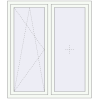 Pricing Tilt-and-Turn 1300x1500 mm REHAU OPTIMUM EURO-DESIGN 70 RAL 9016 Traffic white two-sided