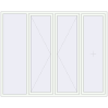 Pricing Tilt-and-Turn 2500x2000 mm REHAU ENERGY-SAVING SYNEGO MD RAL 9016 Traffic white two-sided