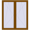 Pricing Tilt-and-Turn 1600x1800 mm REHAU OPTIMUM EURO-DESIGN 70 GOLDEN OAK external