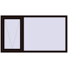 Pricing Tilt-and-Turn 1800x1000 mm REHAU BRILLANT DESIGN BLACK_BROWN two-sided