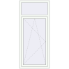 Pricing Tilt-and-Turn 800x1800 mm REHAU ENERGY-SAVING SYNEGO MD RAL 9016 Traffic white two-sided