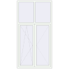 Pricing Tilt-and-Turn 1200x2350 mm REHAU OPTIMUM EURO-DESIGN 70 RAL 9016 Traffic white two-sided