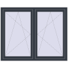 Pricing Tilt-and-Turn 1500x1200 mm REHAU ENERGY-SAVING SYNEGO MD ANTHRACITE_GREY_STRUKTURAL two-sided