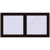Pricing Tilt-and-Turn 1800x900 mm REHAU OPTIMUM EURO-DESIGN 70 BLACK_BROWN two-sided