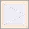 Pricing Tilt-and-Turn 750x750 mm REHAU OPTIMUM EURO-DESIGN 70 CREAME_WHITE_50L-2 two-sided