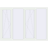 Pricing Tilt-and-Turn 2300x1600 mm REHAU OPTIMUM EURO-DESIGN 70 RAL 9016 Traffic white two-sided