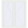 Pricing Tilt-and-Turn 1500x1700 mm REHAU OPTIMUM EURO-DESIGN 70 RAL 9016 Traffic white two-sided