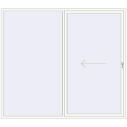REHAU GENEO HST 2700x2350 mm RAL 9016 Traffic white two-sided