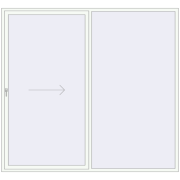 REHAU GENEO HST 2700x2500 mm RAL 9016 Traffic white two-sided