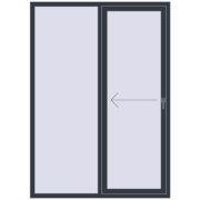 REHAU SYNEGO SLIDE 1500x2100 mm ANTHRACITE_GREY_STRUKTURAL dwustronny