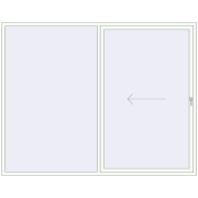 REHAU GENEO HST 2800x2200 mm RAL 9016 Traffic white two-sided