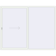 REHAU GENEO HST 2900x2300 mm RAL 9016 Traffic white two-sided