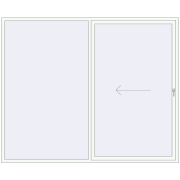 REHAU GENEO HST 2800x2300 mm RAL 9016 Traffic white two-sided