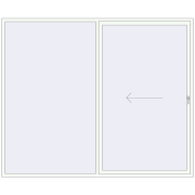 REHAU GENEO HST 2900x2400 mm RAL 9016 Traffic white two-sided