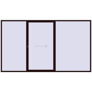 PATIO DOOR REHAU BRILLANT DESIGN 4000x2300 mm CHOCOLATE_BROWN dwustronny PATIO DOOR REHAU BRILLANT DESIGN 4000x2300 mm CHOCOLATE_BROWN dwustronny