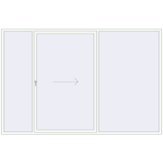 Przesuwane drzwi tarasowe 3500x2300 mm PATIO DOOR REHAU BRILLANT DESIGN BLACK_CHERRY zewnętrzny