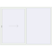 Sliding patio doors 3000x2230 mm PATIO DOOR REHAU BRILLANT DESIGN RAL 9016 Traffic white two-sided