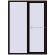 REHAU SYNEGO SLIDE 1500x2100 mm BLACK_BROWN two-sided