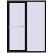 REHAU SYNEGO SLIDE 1640x2200 mm BLACK_BROWN two-sided