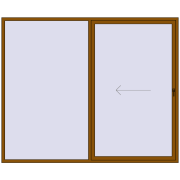 REHAU GENEO HST 2800x2300 mm GOLDEN OAK two-sided