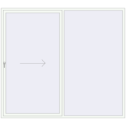 REHAU GENEO HST 2700x2400 mm RAL 9016 Traffic white two-sided
