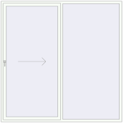 REHAU GENEO HST 2400x2400 mm RAL 9016 Traffic white two-sided