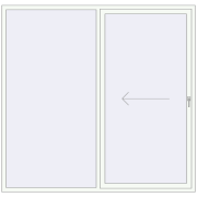 PATIO DOOR REHAU SYNEGO 2250x2170 mm RAL 9016 Traffic white dwustronny PATIO DOOR REHAU SYNEGO 2250x2170 mm RAL 9016 Traffic white dwustronny