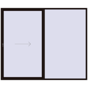 REHAU GENEO HST 3000x2500 mm BLACK_BROWN two-sided