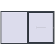 Sliding patio doors 3000x1800 mm PATIO DOOR REHAU SYNEGO ANTHRACITE_GREY_STRUKTURAL two-sided Sliding patio doors 3000x1800 mm PATIO DOOR REHAU SYNEGO ANTHRACITE_GREY_STRUKTURAL two-sided