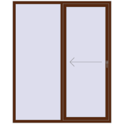 REHAU SYNEGO SLIDE 1700x2100 mm MACORE two-sided