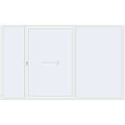 Przesuwane drzwi tarasowe 3800x2300 mm PATIO DOOR REHAU SYNEGO ANTHRACITE_GREY_STRUKTURAL zewnętrzny