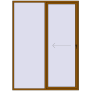 REHAU GENEO HST 2000x2700 mm GOLDEN OAK two-sided