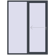 REHAU SYNEGO SLIDE 1700x2200 mm ANTHRACITE_GREY_STRUKTURAL two-sided
