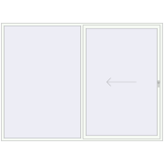 Sliding patio doors 3000x2200 mm PATIO DOOR REHAU SYNEGO RAL 9016 Traffic white two-sided